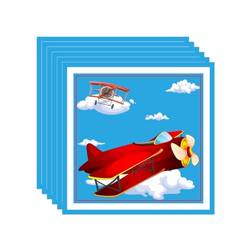 COSORO Servietten (Blue Sky White Cloud Aircraft) von COSORO