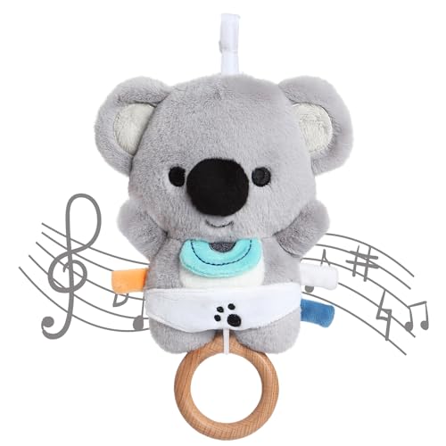 COTTONBEBE Spieluhr Baby Einschlafhilfe, Plüschtier Spielzeug mit weiche Wiegenlied für 0+ Monaten Mädchen Junge, Perfektes Baby Geschenk (Koala) von COTTONBEBE