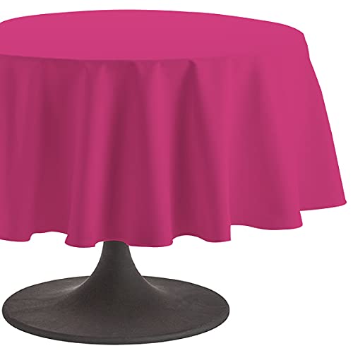 Coucke Tischdecke rund Uni Grenadine Baumwolle 180 cm von Coucke