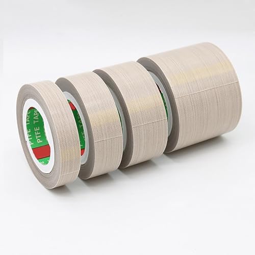 COYOUCO Teflonband, 0,18 mm Dickes 13-20 mm breites PTFE-Klebeband für Vakuumiermaschinen und Elektroindustrie, 10 Meter lang,13mm von COYOUCO