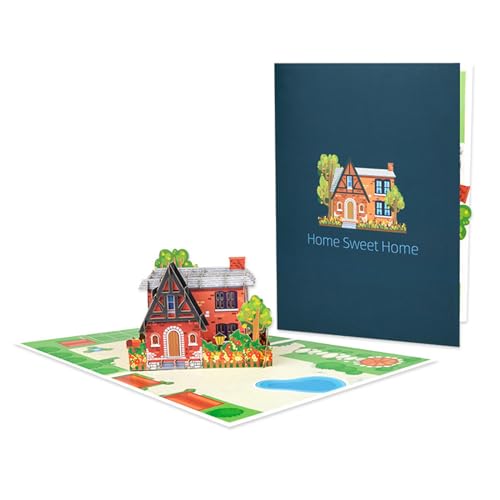 3D-Popup-Karten zum Einzug, Immobilienmakler, Dankeskarten für Immobilienmakler, neues Haus von CPAOWEHF