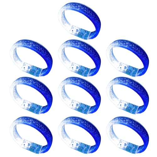 CPAOWEHF 10pcs Verstellbare Leuchtende Armbänder LED Beleuchtete Armbänder Für Bühnenshows Und Festivalfeierlichkeiten von CPAOWEHF