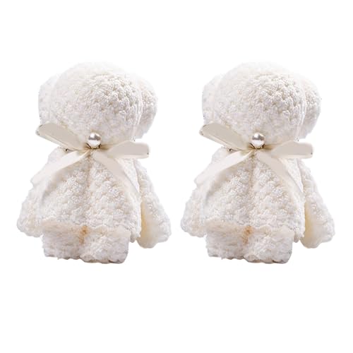 CPAOWEHF 2pcs Bärenhandtücher Set Soft Face Handtuch Waschlappen Für Hochzeit Braut Duschen Geburtstagsfeier Festival ERHALTEN von CPAOWEHF