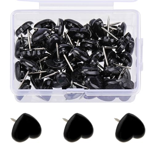 CPAOWEHF 50/100/150Pcs Herz Push Pins Für Schule Büro Bulletin Board Kork Bord Anschlagbrett Pin Zeichnung Pins Karte Pins von CPAOWEHF