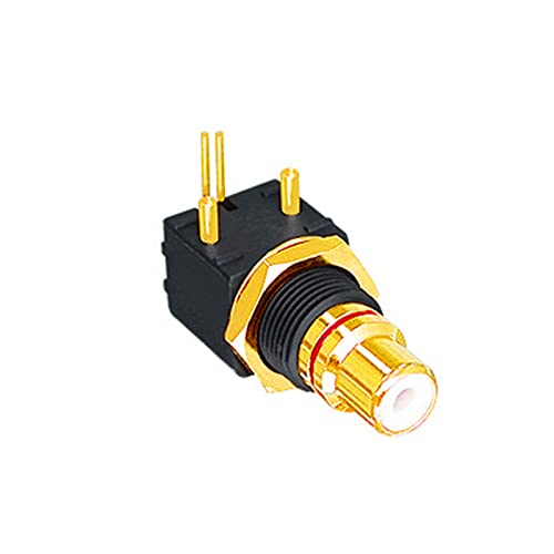 CPAOWEHF 90-Grad-Buchse, Leiterplattenmontage, BNC-Buchse, Lötkolben, Audio-Adapter-Stecker von CPAOWEHF