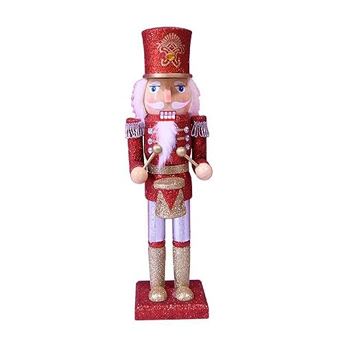 CPAOWEHF Drumming Soldier Figur Holzfigur Spielzeug Weihnachtsdekoration für Regale Tische Urlaub Neujahr 36 cm von CPAOWEHF