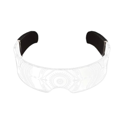 CPAOWEHF Einzigartige LED Glühen Brille Unisex Brillen Ornament Wiederaufladbare Brillenfestival Gear Musikfestivals Accessoire von CPAOWEHF