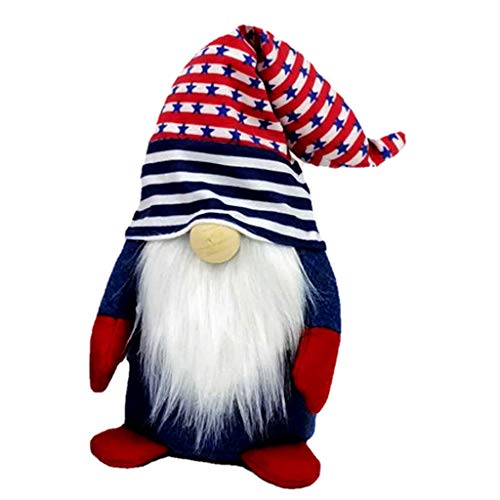 CPAOWEHF Independence Day Handgefertigte Plüschfigur, gesichtslos, für Tomte stehende Figur von CPAOWEHF