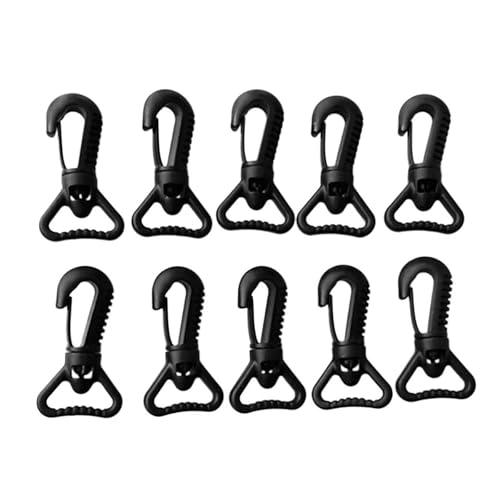 CPAOWEHF Rotierende Nylon-Hakenclips für Tauchtaschen, 25 mm, drehbare Hakenclips, Tauchausrüstung für Outdoor-Campingausrüstung, 10 Stück von CPAOWEHF