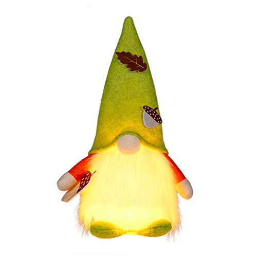 CPAOWEHF Schwedischer Zwerg Nisse Tomte mit LED-Licht für Herbst und Herbst von CPAOWEHF