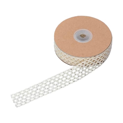 CPAOWEHF Vintage-Baumwoll-Spitzenband zum Verpacken von Paketen, Brautschmuck, Hochzeitsdekoration, Scrapbooking-Zubehör, ausgehöhltes Band von CPAOWEHF