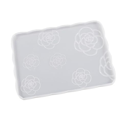 Rose Untersetzer Silikon Form Runde Rechteck Tablett Tasse Matte Epoxidharz Gussform Für Handwerk Hause Dekorationen von CPAOWEHF