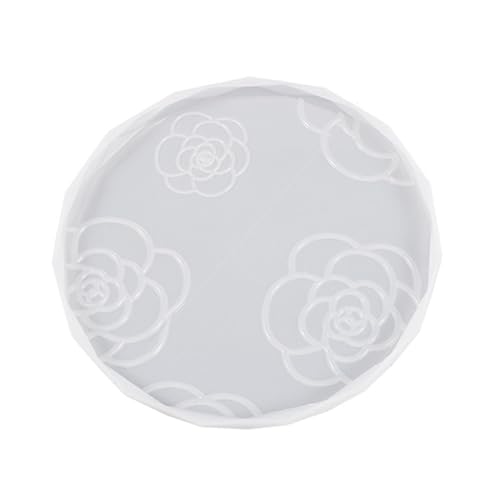 Rose Untersetzer Silikon Form Runde Rechteck Tablett Tasse Matte Epoxidharz Gussform Für Handwerk Hause Dekorationen von CPAOWEHF