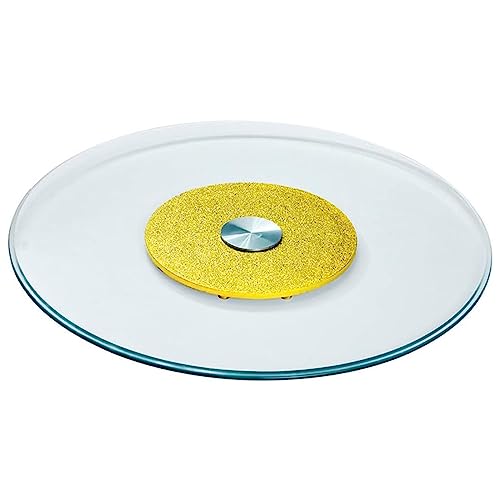 Esstisch-Drehteller, Drehteller aus gehärtetem Glas, Lazy Susan for Tisch, runder, transparenter Servierteller, drehbarer Ständer, Küche, Esstisch, Tablett, Tisch-Organizer, Gewürze-Aufbewahrungshalte von CPCPC