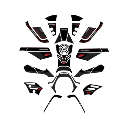 Motorradzubehör Epoxidharz Aufkleber Schutz Aufkleber Aufkleber für Ya&maha For Tracer 9 For Tracer 9GT 2022 2023 Motorrad Aufkleber Decals von CPSIKJJ