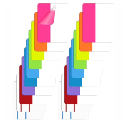 CPSYTE 400 Stück Page Marker Set Index Haftmarker 20 Sets 10 Farben Haftnotizen Tabs Klebezettel Sticky Notes Selbstklebend Haftstreifen Tabs für Lesen Markieren von Seiten Lernen von CPSYTE