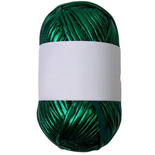 CQEAZ Metallic-T-Shirt-Garn, Stoff, Strickgarn für handgefertigte Taschen, Geldbörse, Geldbörse, Decke, Kissen, Tasse, 40 m CQEAZ Metallic-T-Shirt-Garn, Stoff, Strickgarn für handgefertigte Taschen, Geldbörse, Geldbörse, Decke, Kissen, Tasse, 40 m von CQEAZ