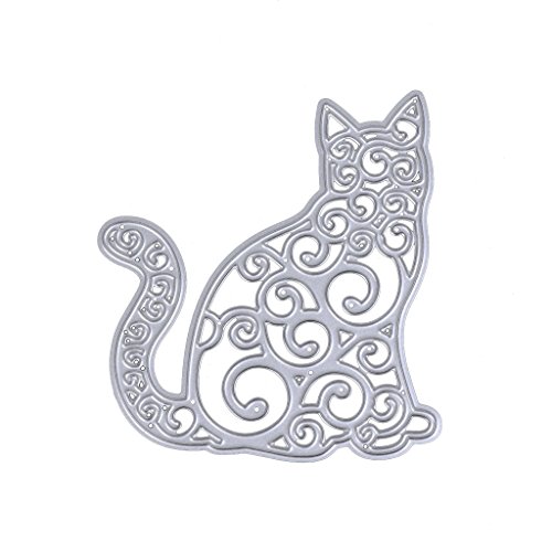 Stanzschablone CQEAZ Prägung für Katze Tier Metall Stahl Stanzformen Scrapbooking Albu von CQEAZ