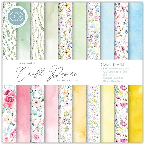 CRAFT CONSORTIUM LTD Craft Con Pappad-Papierblock, 15,2 cm, 20 Designs von Craft Consortium