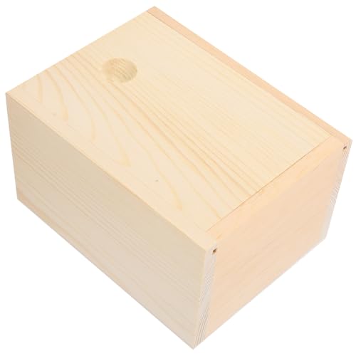 CRAFTHROU Holz Mit Schiebedeckel Holzkiste Für Zuhause Ideal Für Teebeutel Sortierboxen Luftdichte Box von CRAFTHROU