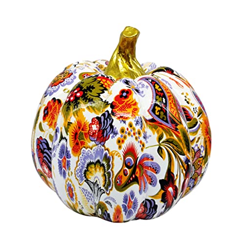 CRAFTHROU Kürbis-Ornamente Outdoor- Epoxid-Kürbis Kürbisskulptur Kürbisdekorationen für den Tisch Halloween Dekoration Halloween-Dekoration Kürbisstatue Kürbis- Harz Colorful von CRAFTHROU