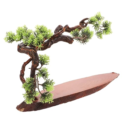 CRAFTHROU Ornamente die chinesen graceling hausdeko Büroausstattung Wohnaccessoire dekoratives Kunsthandwerk Tischaufsteller gefälschter Baum Desktop-Handwerk Bürodekoration Rhododendron von CRAFTHROU