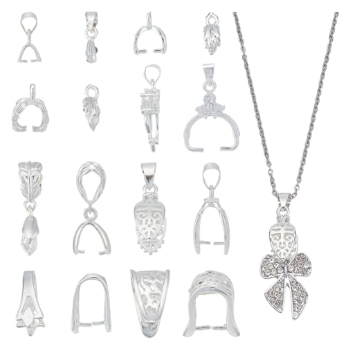 CRAFTYMELODY 32 Stück Klemmverschluss 8 Stil Messing Schnappverschluss Silber Perlen Anhänger Verbinder Baumeln Charm Schmuckfund Für Schmuckherstellung CRAFTYMELODY 32 Stück Klemmverschluss 8 Stil Messing Schnappverschluss Silber Perlen Anhänger Verbinder Baumeln Charm Schmuckfund Für Schmuckherstellung von CRAFTYMELODY