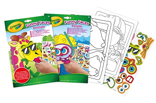 CRAYOLA - Album zum Ausmalen und Sticker zum Erstellen und Personalisieren von lustigen Designs – Empfohlenes Alter: ab 3 Jahren von CRAYOLA