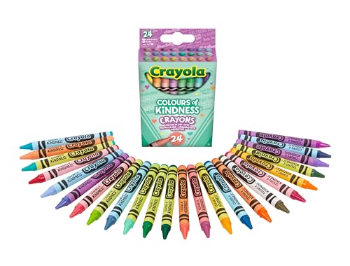 CRAYOLA - Colors of Kindness, 24 Wachsmalstifte, Farben für all Ihre Emotionen, 24 Brillante Farben für Kreative Aktivitäten, 52-1836 von CRAYOLA