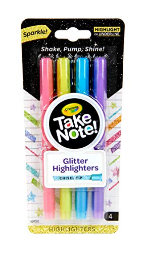 CRAYOLA - Take Note! 4 Glitter-Marker, (58-6636) von CRAYOLA