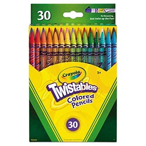 CRAYOLA Twistables CYO687409 Buntstifte, 30 Stück von CRAYOLA