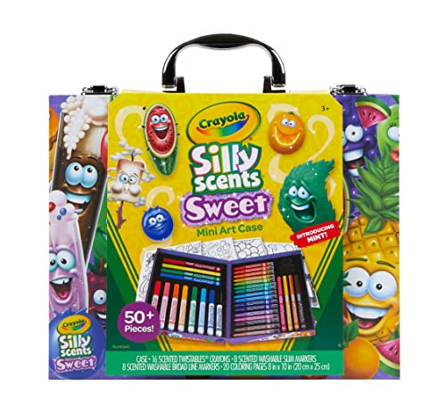 Crayola Silly Scents Wachsmalkreiden und Filzstifte Kinder Auswaschbar, 32-teiliges Malstifte Set, Ungiftige Filzstifte mit konischer Spitze, Bastel Set, Farbstifte Set zum Malen, Malstifte ab 3 Jahre von CRAYOLA