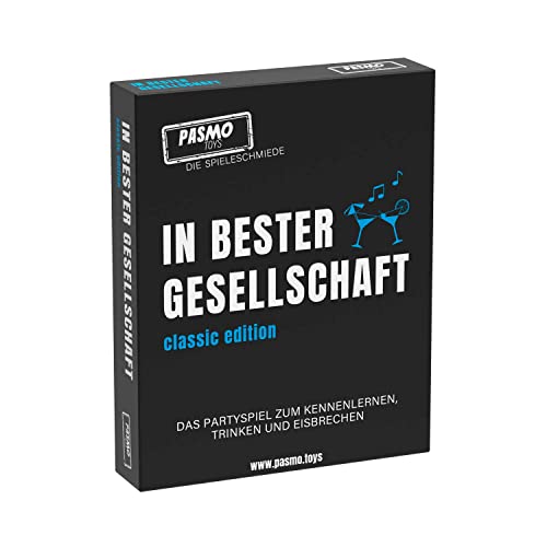 Pasmo 38857 Toys-In Bester Gesellschaft Classic Edition-Gesellschaftsspiele-Silvester Trinkspiel Karten zum Spieleabend, Party Kartenspiel JGA Spiel von CRAZE