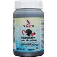 Magnetfarbe superfein - Schwarz von CREARTEC