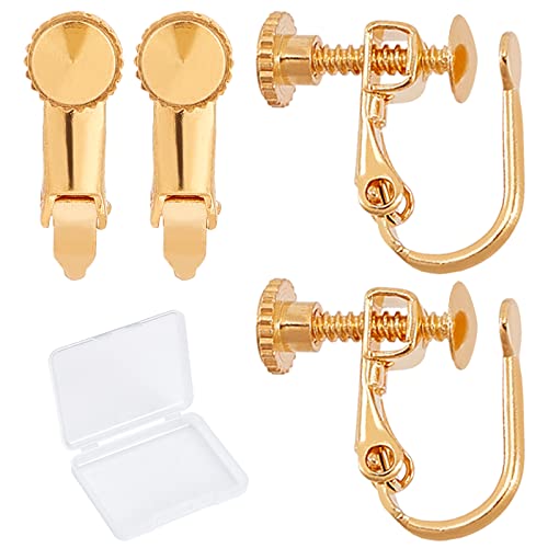 CREATCABIN 1 Box 20 Stück 18 Karat Vergoldete Ohrring-Clips Messing-Clip-On-Ohrringe Nicht Durchbohrte Ohrring-Ergebnisse Für DIY-Ohrringe, Die Schmuck Herstellen 12 x 14 mm CREATCABIN 1 Box 20 Stück 18 Karat Vergoldete Ohrring-Clips Messing-Clip-On-Ohrringe Nicht Durchbohrte Ohrring-Ergebnisse Für DIY-Ohrringe, Die Schmuck Herstellen 12 x 14 mm von CREATCABIN