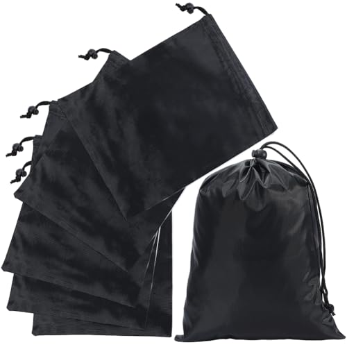 CREATCABIN 6 Stück Schwarzer Kordelzugbeutel Knebelverschluss Wasserdichter Nylon Gurt Und Beutel Für Liederzeug Leichte Aufbewahrungstasche Mit Kordelzug Für Fitnessstudio Schwimmen Yoga 30x20cm CREATCABIN 6 Stück Schwarzer Kordelzugbeutel Knebelverschluss Wasserdichter Nylon Gurt Und Beutel Für Liederzeug Leichte Aufbewahrungstasche Mit Kordelzug Für Fitnessstudio Schwimmen Yoga 30x20cm von CREATCABIN