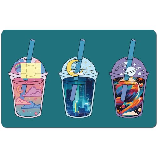 CREATCABIN Magic Beverages Kreditkarten-Skins,Debitkarten-Skin-Aufkleber,Zum Personalisieren von Bankkarten,Schutzaufkleber,Wasserfest,Entfernbar,Blasenfrei,Schmal,Für Transport,Schlüssel,19x14cm von CREATCABIN