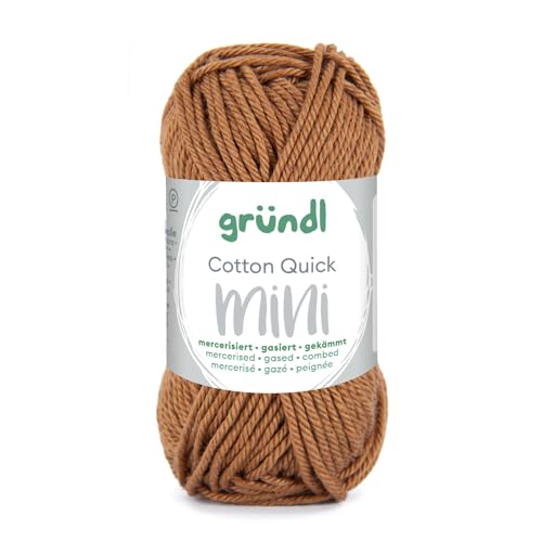 Baumwollgarn/Häkelgarn, Baumwolle-Cotton Mini, 15 g, Caramell von CREATIV DISCOUNT