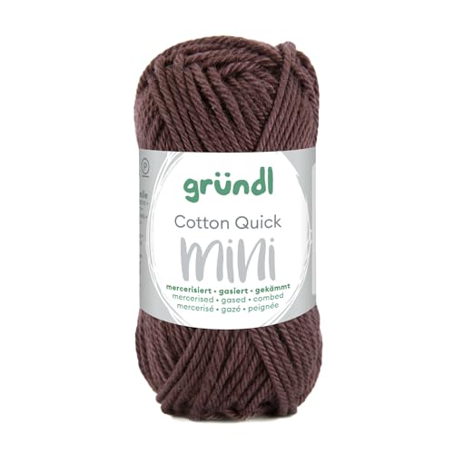 Baumwollgarn/Häkelgarn, Baumwolle-Cotton Mini, 15 g, Schokolade von CREATIV DISCOUNT