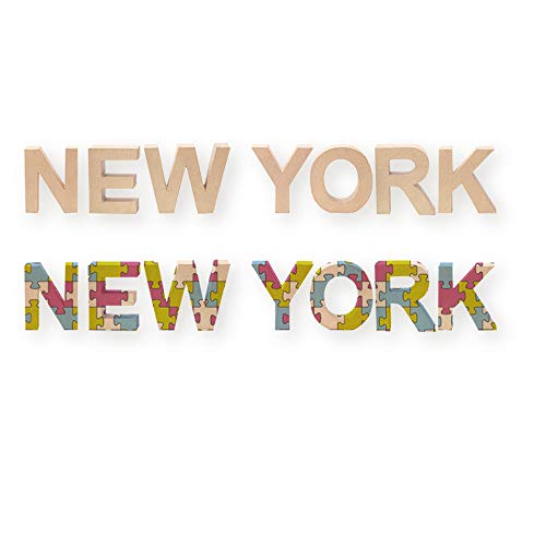 CREATIV DISCOUNT® Papp-Buchstaben-Set New York, Deko-Schriftzug 17,5cm hoch von CREATIV DISCOUNT