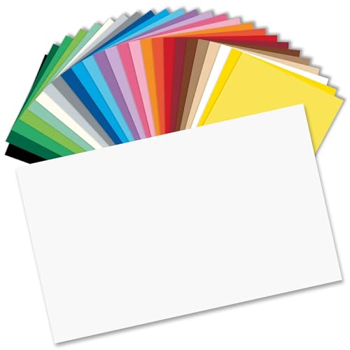 CREATIV DISCOUNT® Tonpapier 130g/qm Din A3, 50er Pack, Weiß von CREATIV-DISCOUNT