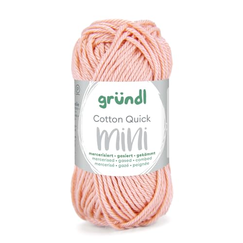 CREATIV DISCOUNT Baumwollgarn/Häkelgarn, Baumwolle-Cotton Mini, 15 g, Apricot von CREATIV DISCOUNT