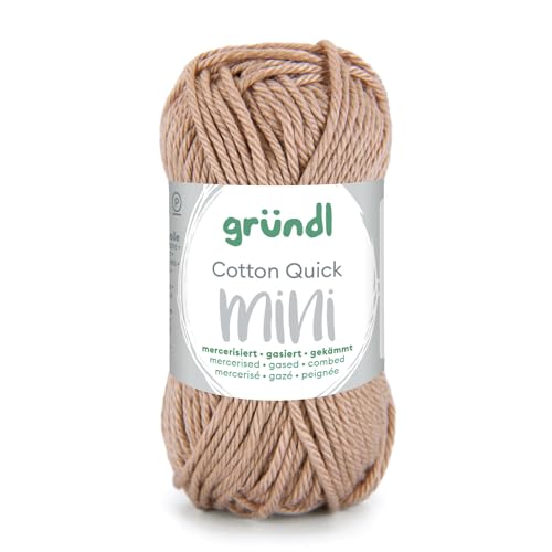 CREATIV DISCOUNT Baumwollgarn/Häkelgarn, Baumwolle-Cotton Mini, 15 g, Beige von CREATIV DISCOUNT