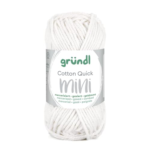 CREATIV DISCOUNT Baumwollgarn/Häkelgarn, Baumwolle-Cotton Mini, 15 g, Creme von CREATIV DISCOUNT