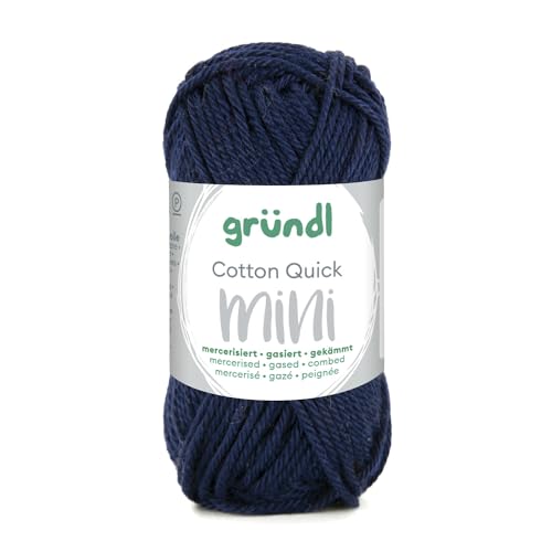 CREATIV DISCOUNT Baumwollgarn/Häkelgarn, Baumwolle-Cotton Mini, 15 g, Dunkelblau von CREATIV DISCOUNT