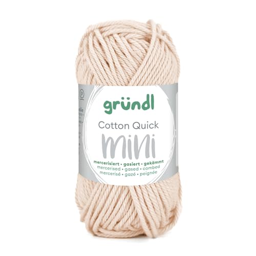 CREATIV DISCOUNT Baumwollgarn/Häkelgarn, Baumwolle-Cotton Mini, 15 g, Eierschale von CREATIV DISCOUNT