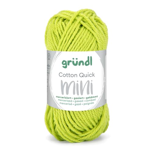 CREATIV DISCOUNT Baumwollgarn/Häkelgarn, Baumwolle-Cotton Mini, 15 g, Hellgrün von CREATIV DISCOUNT