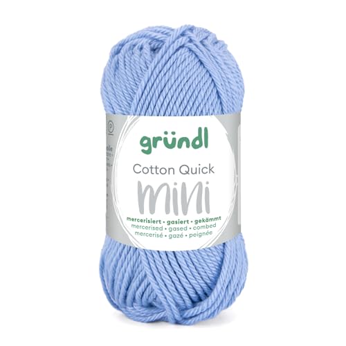 CREATIV DISCOUNT Baumwollgarn/Häkelgarn, Baumwolle-Cotton Mini, 15 g, Himmelblau von CREATIV DISCOUNT