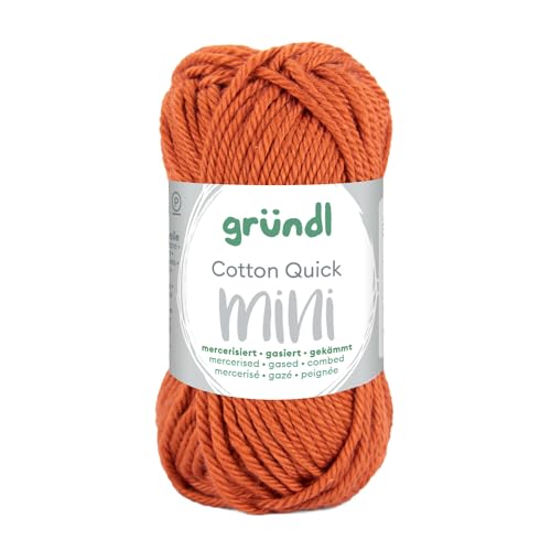 CREATIV DISCOUNT Baumwollgarn/Häkelgarn, Baumwolle-Cotton Mini, 15 g, Rostrot von CREATIV DISCOUNT