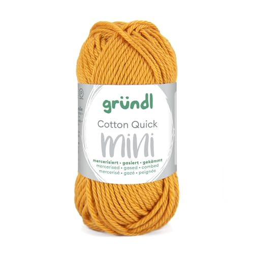 CREATIV DISCOUNT Baumwollgarn/Häkelgarn, Baumwolle-Cotton Mini, 15 g, Senf von CREATIV DISCOUNT